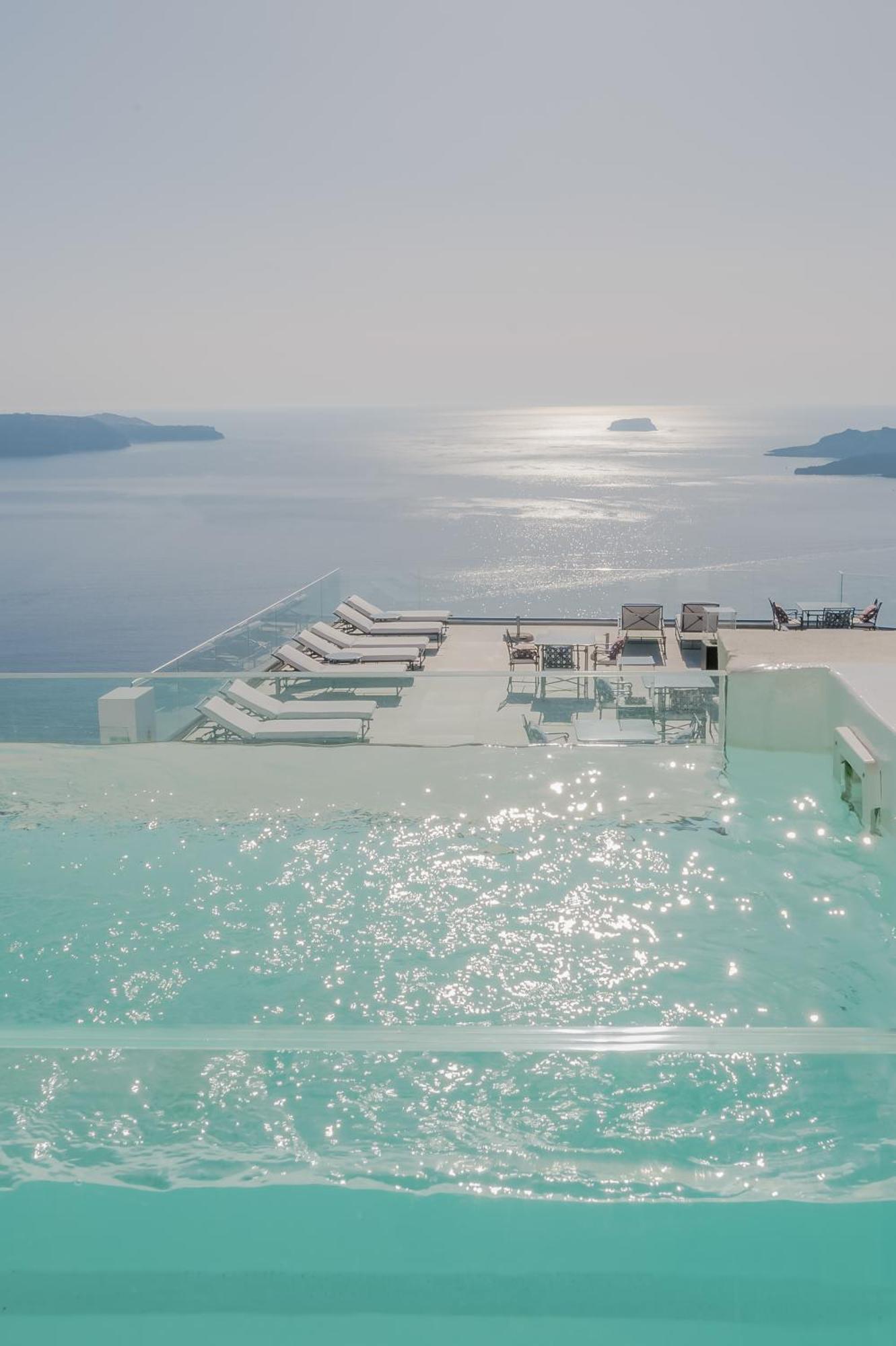 Apeiron Blue Santorini - Sustainable Adults Only 14 Plus 费拉 客房 照片
